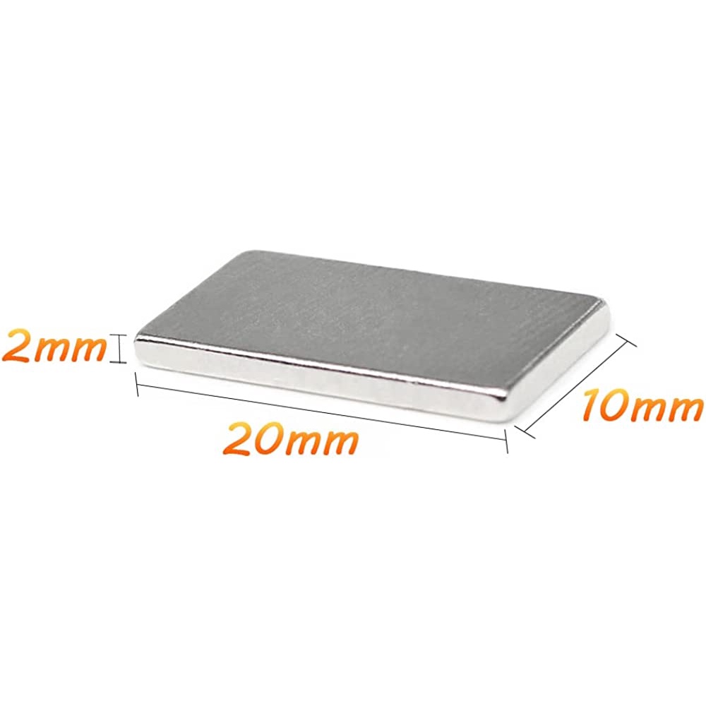 Nam châm siêu mạnh 20x10x2mm lực từ N35