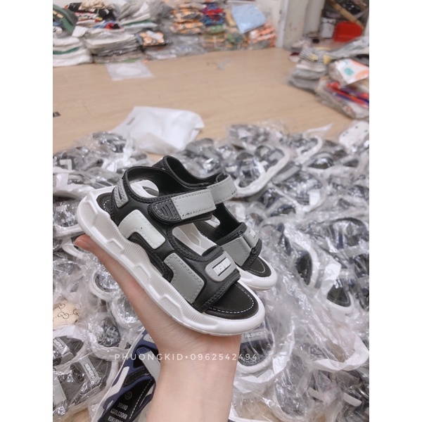 Dép sandal quai hậu hè cho bé trai và bé gái chất cao su mềm êm chân đi học đi chơi