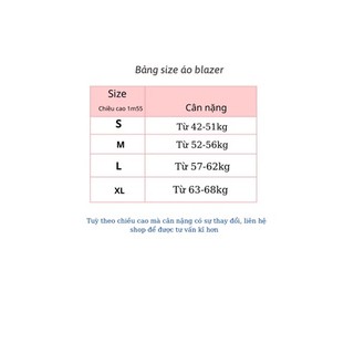 Áo blazer phong cách hàn quốc
