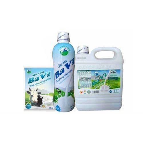 Sữa tươi thanh trùng Ba Vì can 2 lít