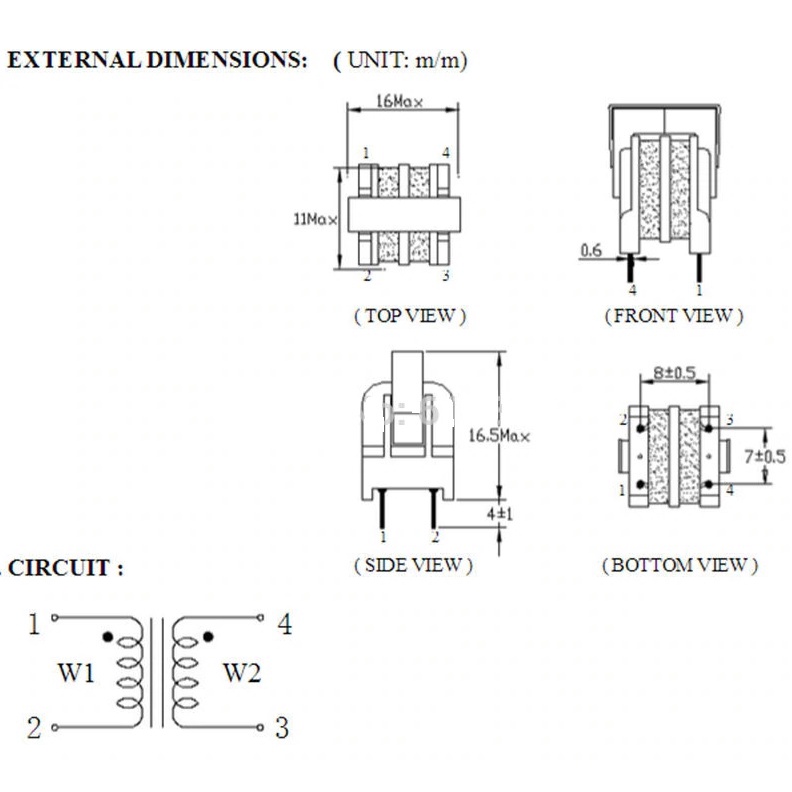 Cuộn lọc UU9.8/UF9.8 30mH 7x8mm