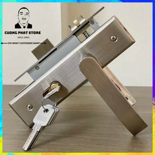 Khoá cửa tay gạt inox 304 dùng cho các Công trình lắp ráp nhà cửa phòng gỗ