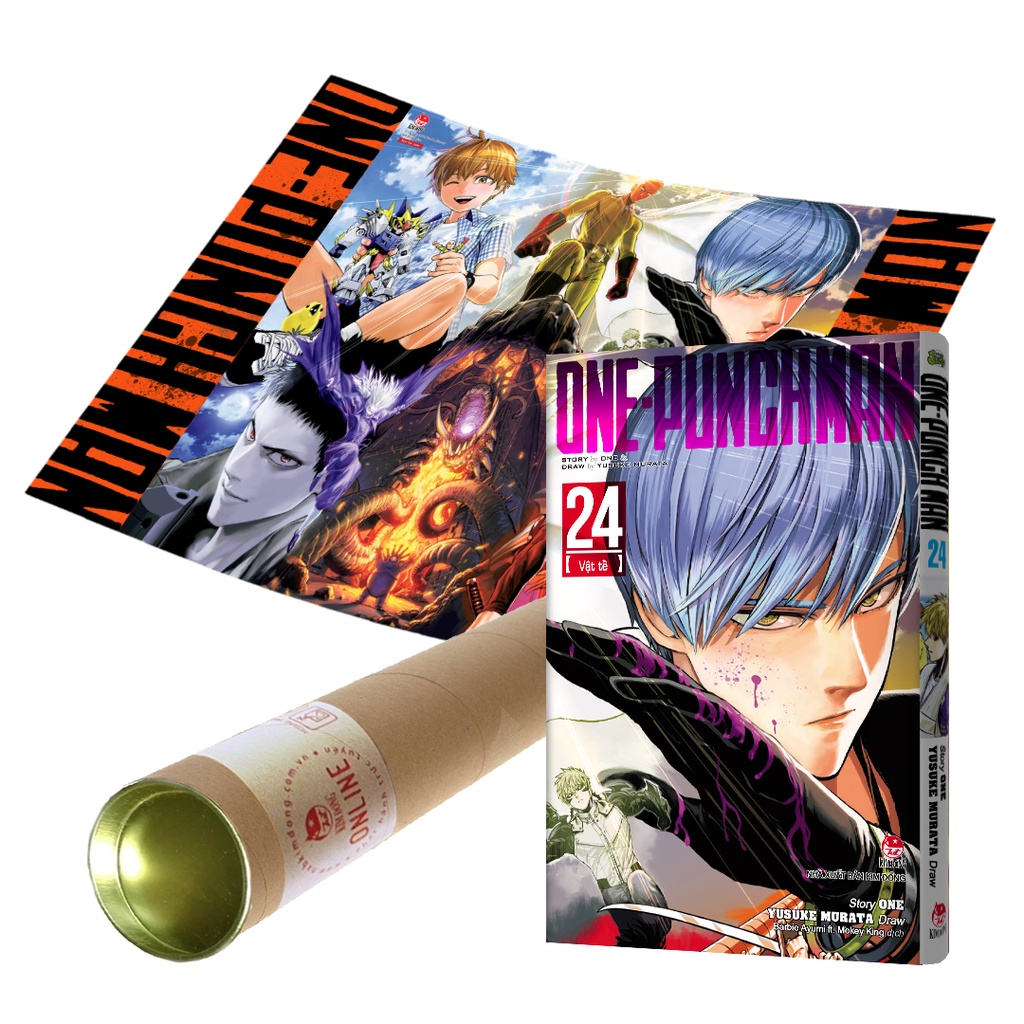 Truyện - One Punch Man 24: Vật Tế [ Poster - Ống - Pvc Card ]