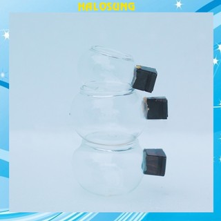 Combo 3 cóng thủy tinh chào mào Halosung cóng cho chim ăn phụ kiện lồng chim PK127