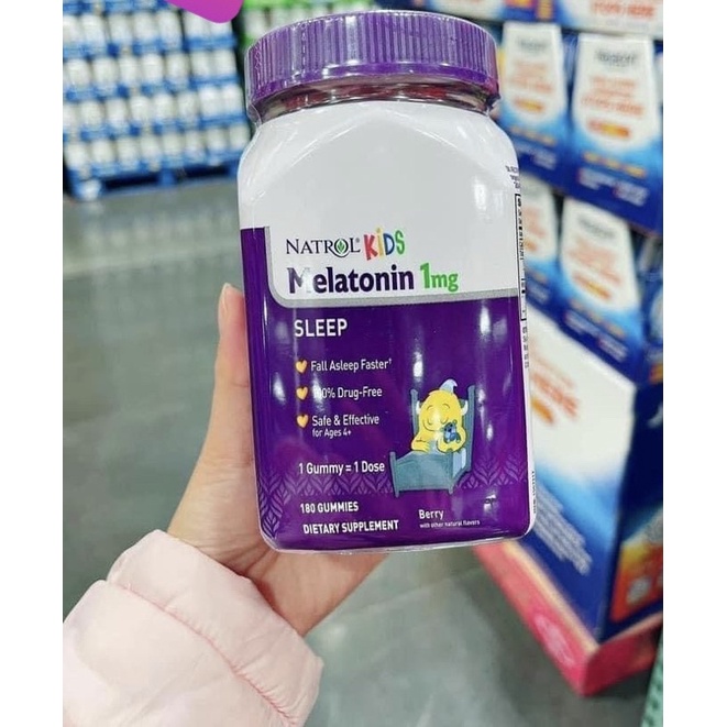 Kẹo ngủ Natrol Kids Melatonin Gummies 180v