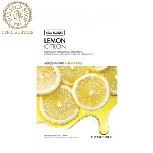 Mặt Nạ Làm Sáng Da TheFaceShop Real Nature Lemon 20g