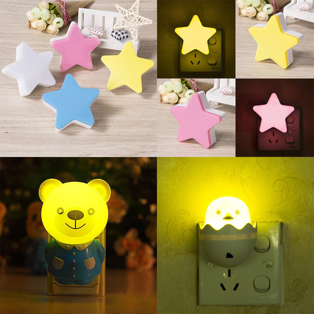 Đèn Ngủ Cảm Biến Ánh Sáng,Tối Tự Sáng, Ngày Tự tắt.