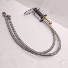 Vòi nước inox bồn sứ van gạt nóng lạnh bộ Gật Gù bàn gội đầu inox siêu bền