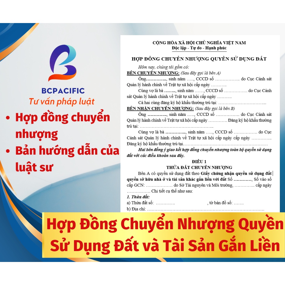 Hợp đồng chuyển nhượng quyền sử dụng đất và tài sản gắn liền với đất
