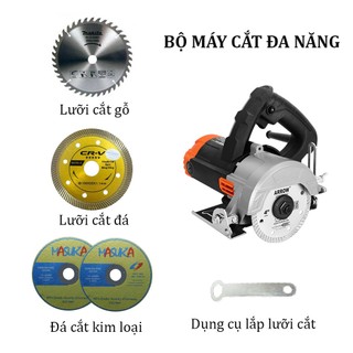 Máy cắt gạch, máy cắt gỗ, máy cắt đá, máy cắt đa năng hàng chính hãng có tặng kèm đá cắt
