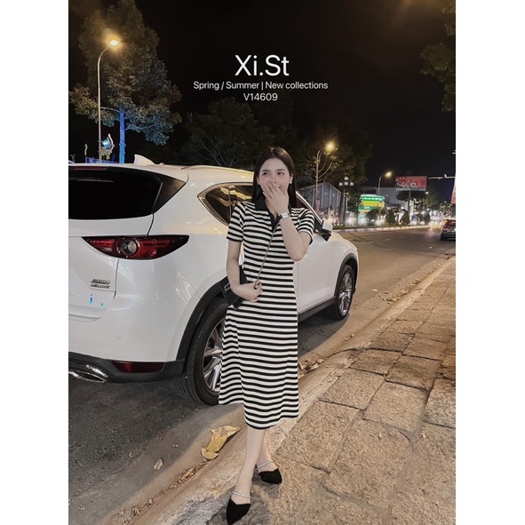 ♥️Đầm Body Cổ V Tay Ngắn Chất Thun Gân Thích Hợp Mặc Đi Tiệc Đi Làm Đi Chơi♥️
