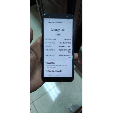 Điện thoại Samsung galaxy J6 plus