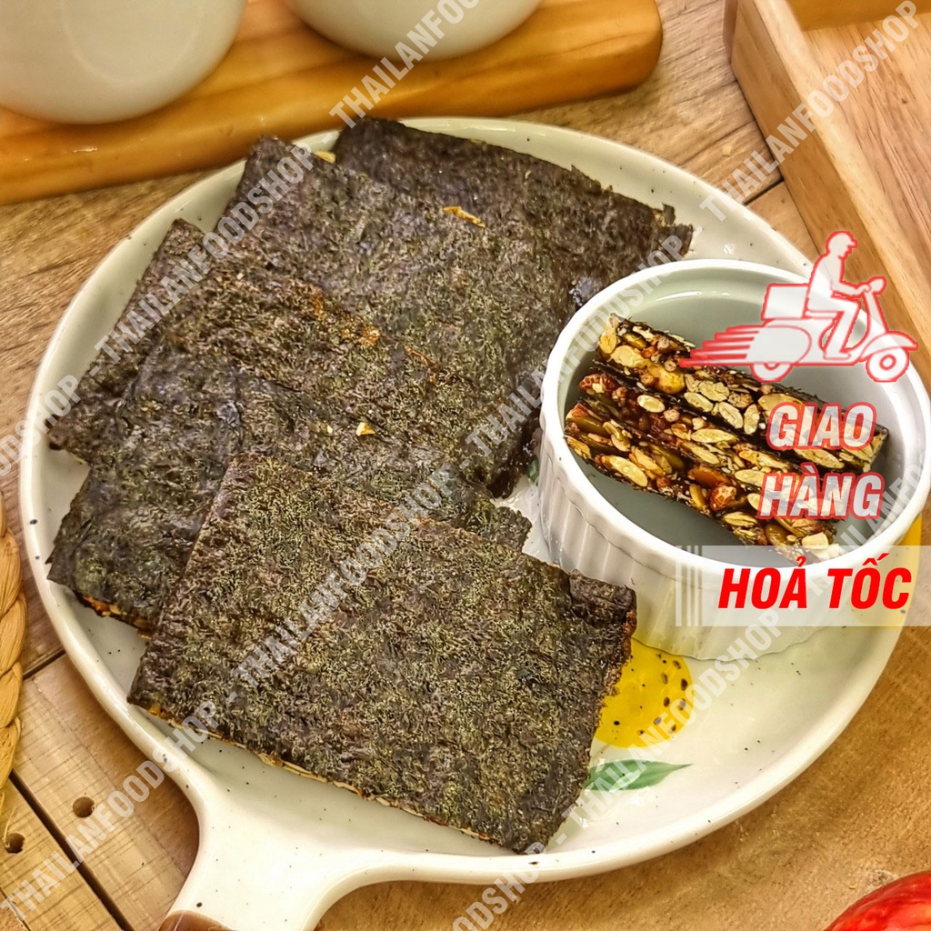 Rong Biển Kẹp Hạt Dinh Dưỡng - Snack Rong Biển HQ Túi 500gr