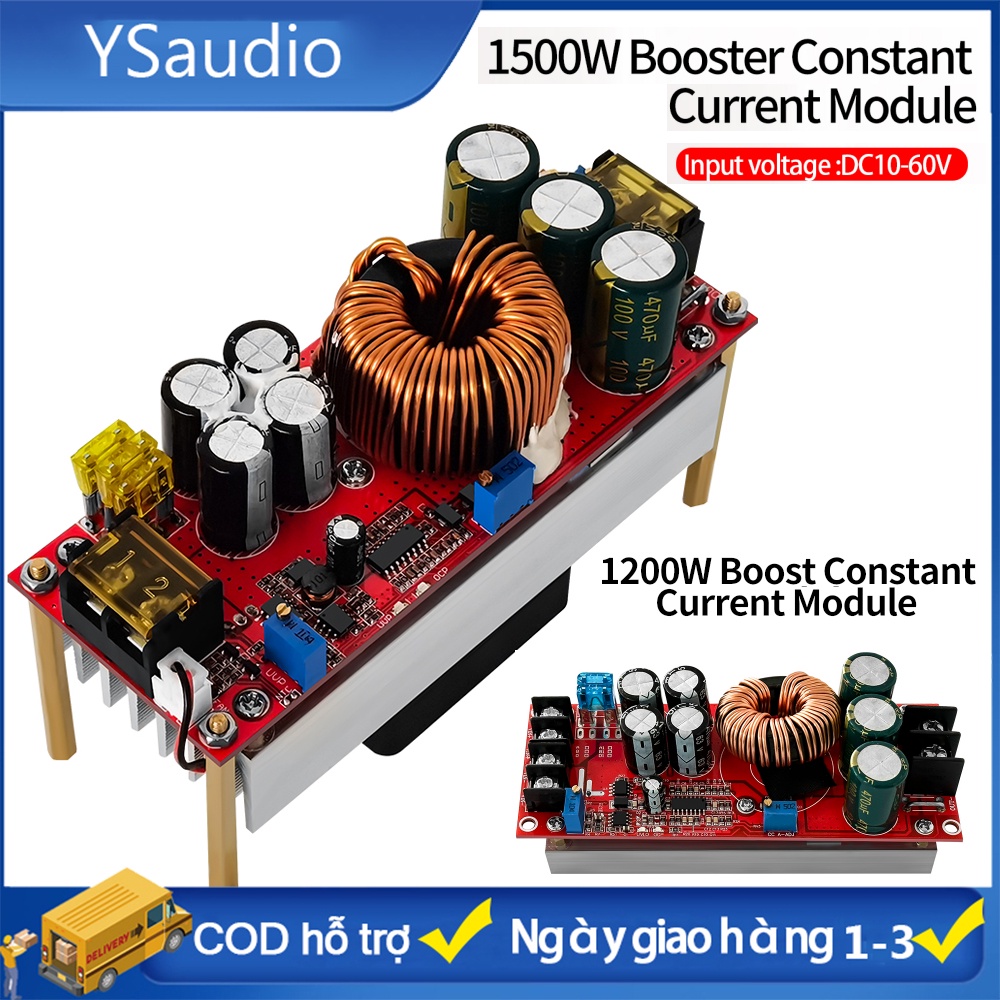 Mô đun tăng áp 1200w/1500W 20/40A DC-DC 10-60V Chuyên Dụng Dành 1800w
