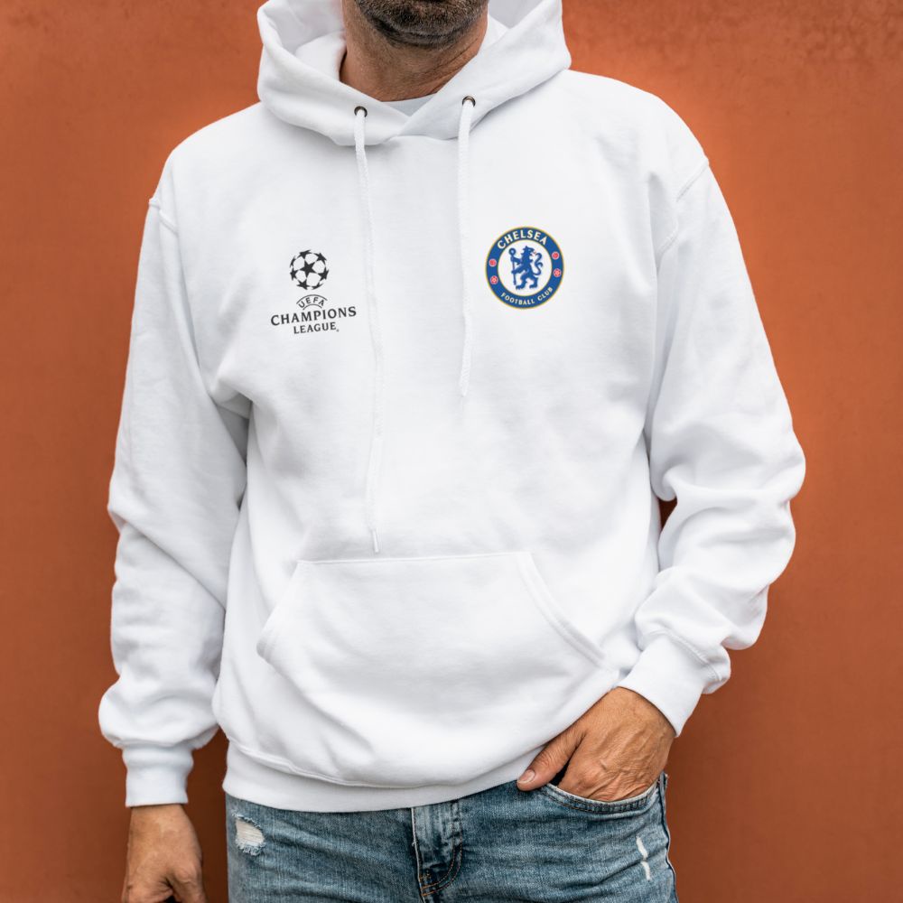 Áo hoodie Chelsea in logo vải nỉ bông form rộng - Áo khoác nỉ có mũ dáng rộng unisex Gokis shop
