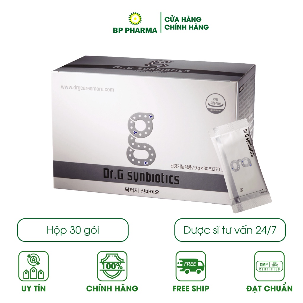Men Vi Sinh Hàn Quốc DR.G SYNBIOTICS Giúp Bổ Sung Lợi Khuẩn, Hỗ Trợ Tiêu Hóa Cho Người Lớn Tuổi -Hộp 30 Gói