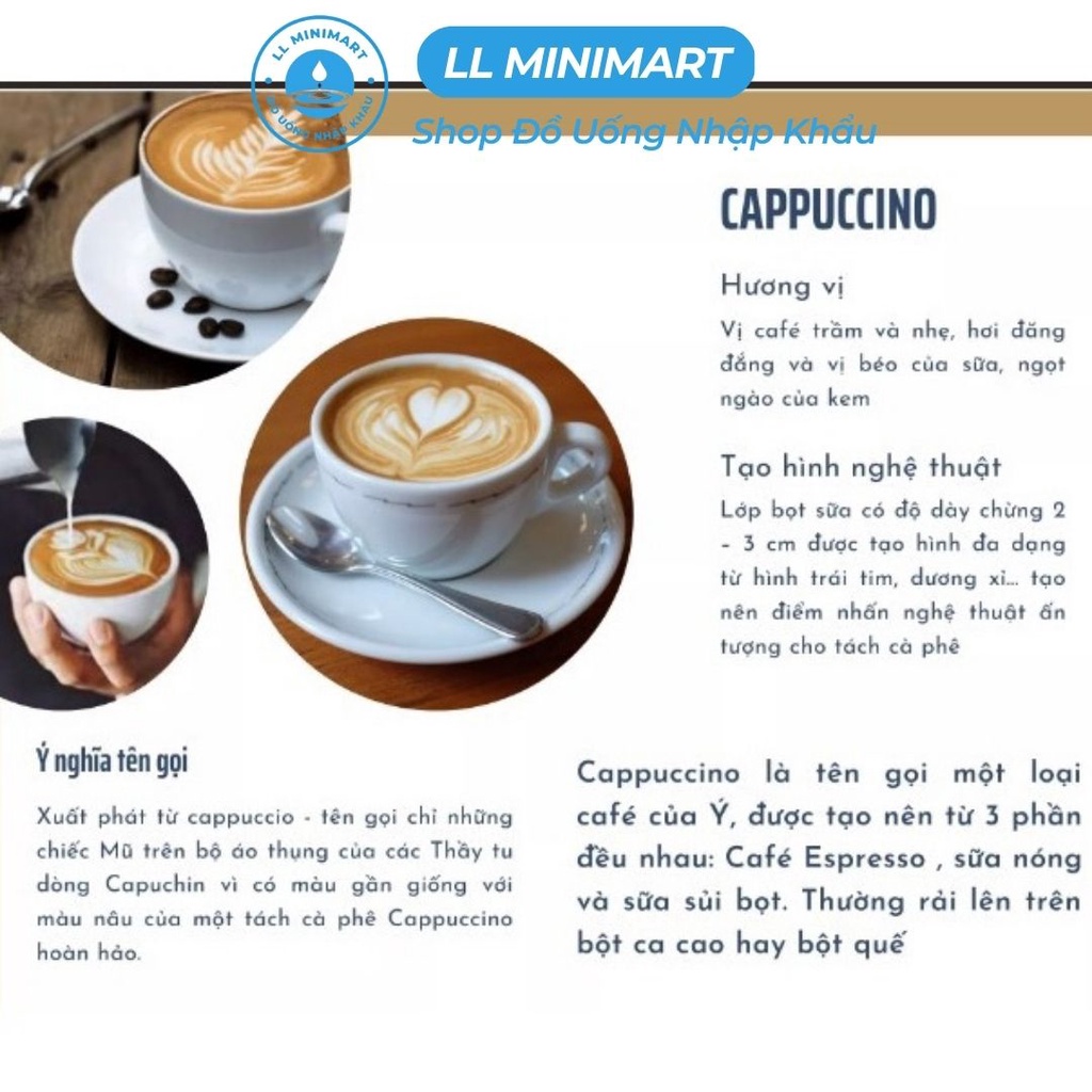 Cà Phê Hòa Tan MR.VIỆT Cappuccino/Đen/4/3/2 IN 1 Đủ Vị Hộp 240G