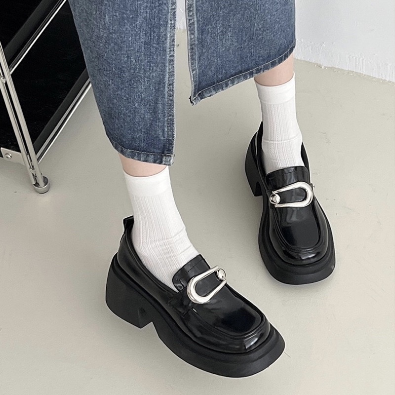 GIÀY LƯỜI O301 ĐẾ CAO 6.5CM MÓC CÀI SẮT