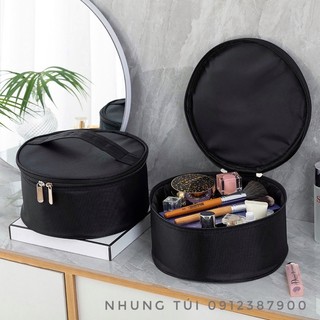 Túi tròn đựng vương miện phụ kiện - phụ kiện cưới - phụ kiện cô dâu Đựng trang sức dụng cụ makeup