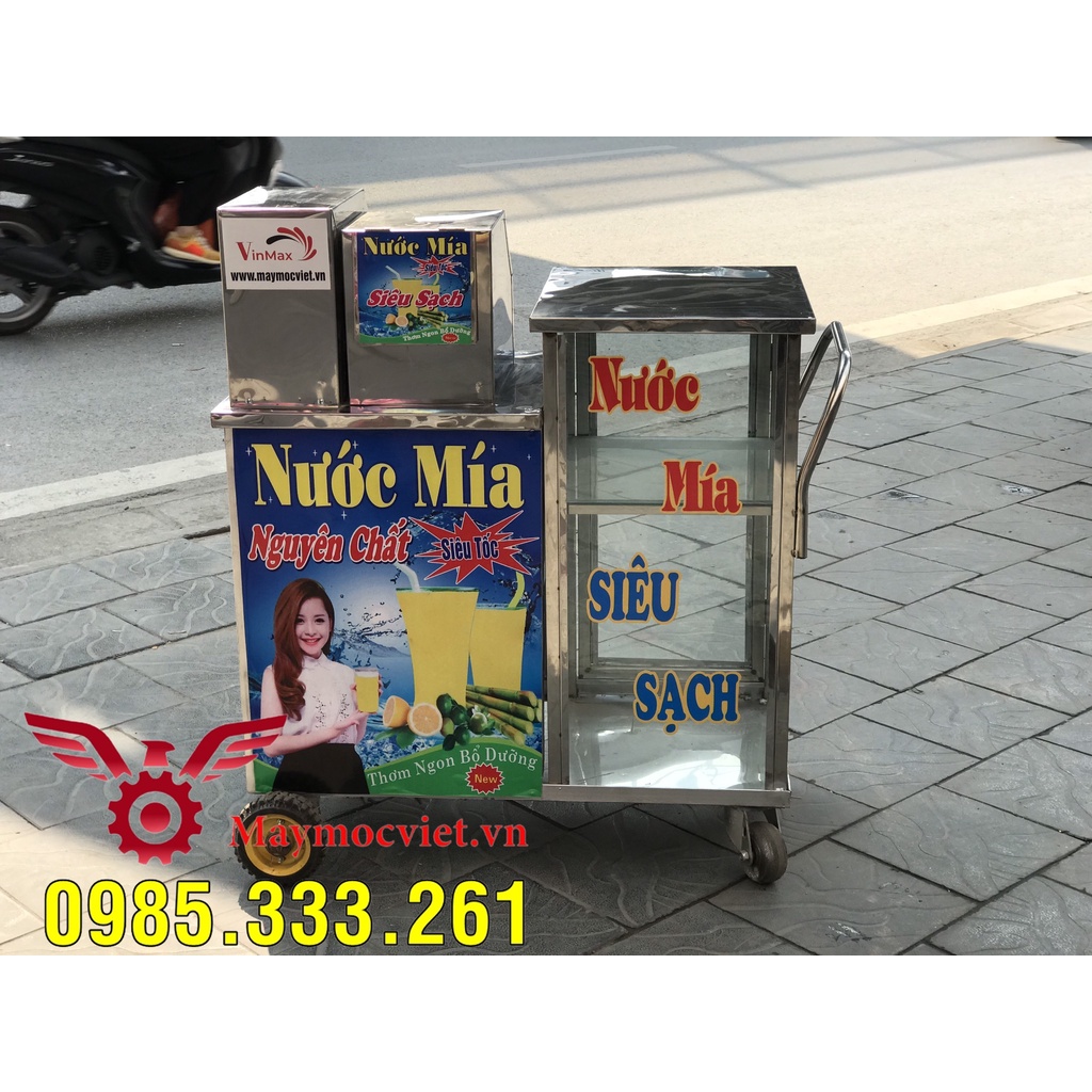 Máy ép nước mía siêu sạch tủ kính khung inox VME1500