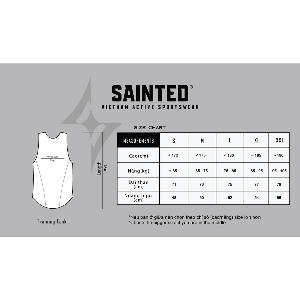 Áo ba lỗ tập gym Core Training Tanktop thể thao | SAINTED