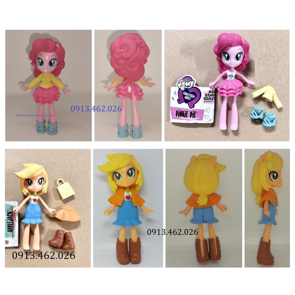 👑 Bộ 2 búp bê Pony 10cm & 15 Phụ kiện Thời trang khác nhau - MY LITTLE PONY dòng Fashion Squad