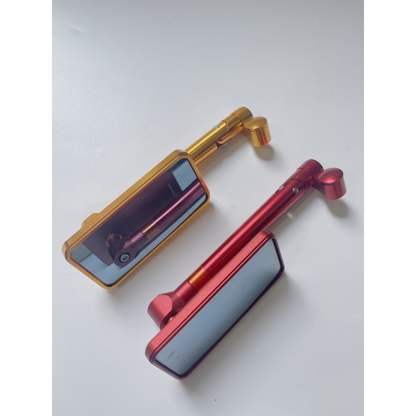 Kiếng Rizoma mẫu iphone, gương chiếu hậu xe máy mẫu chữ nhật, kính có mặt xanh chóng chói