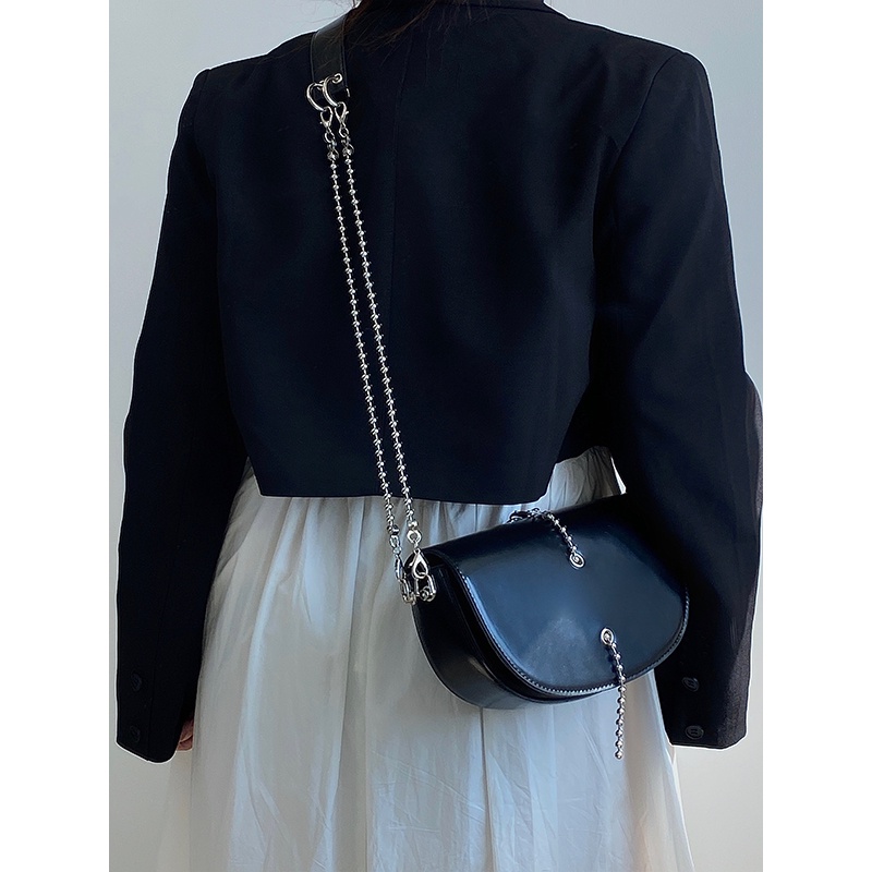 IELGY Túi đeo chéo IELGY bằng da PU ba chiều phong cách cổ điển dành cho nữ