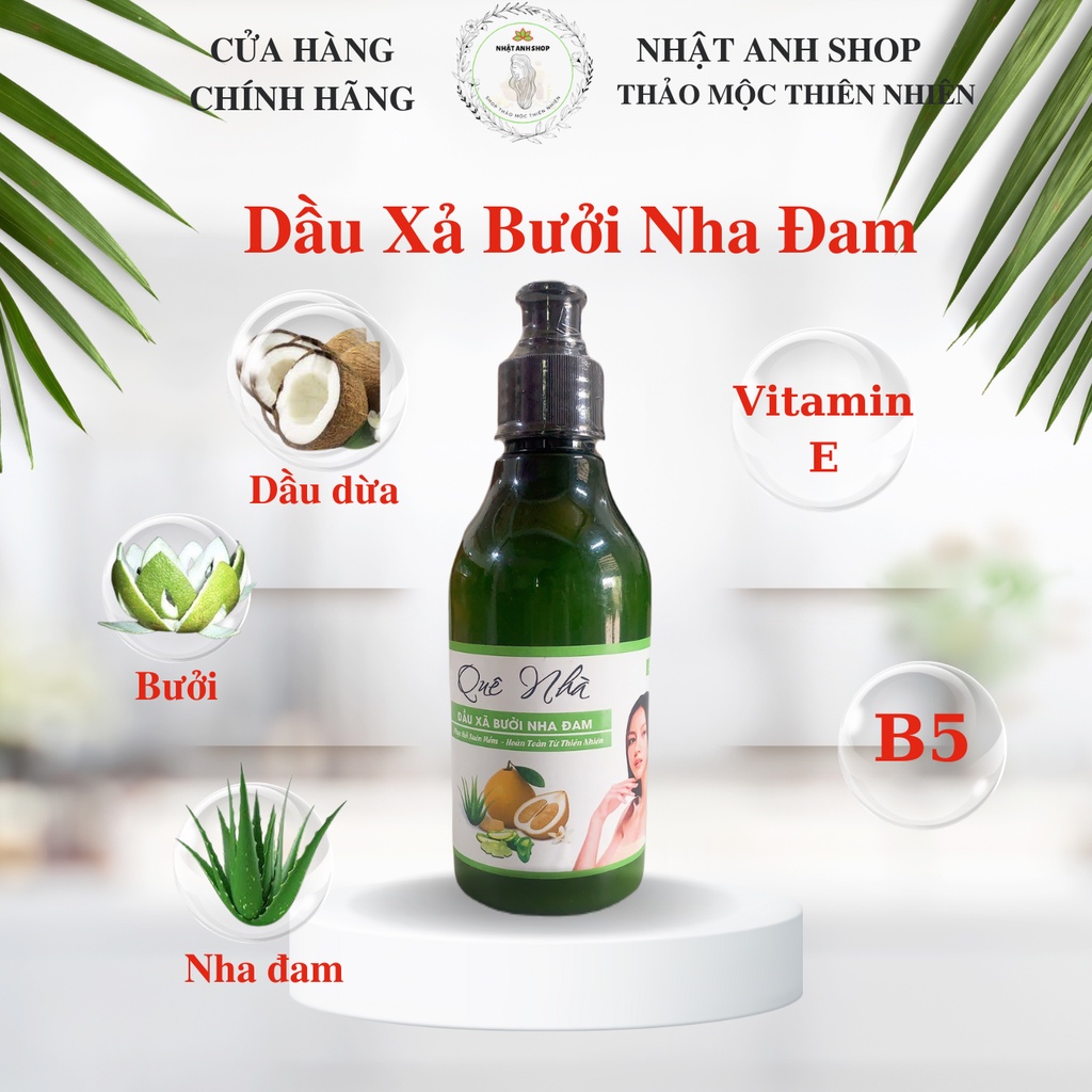 Dầu Xả chiết xuất từ bưởi nha đam quê nhà - Chai 300ml