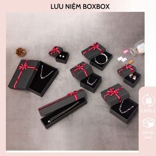 Hộp Quà Giấy  Hộp Quà Mini Đựng Quà Nhỏ Kèm Nơ Handmade Vuông Chữ Nhật Đẹp
