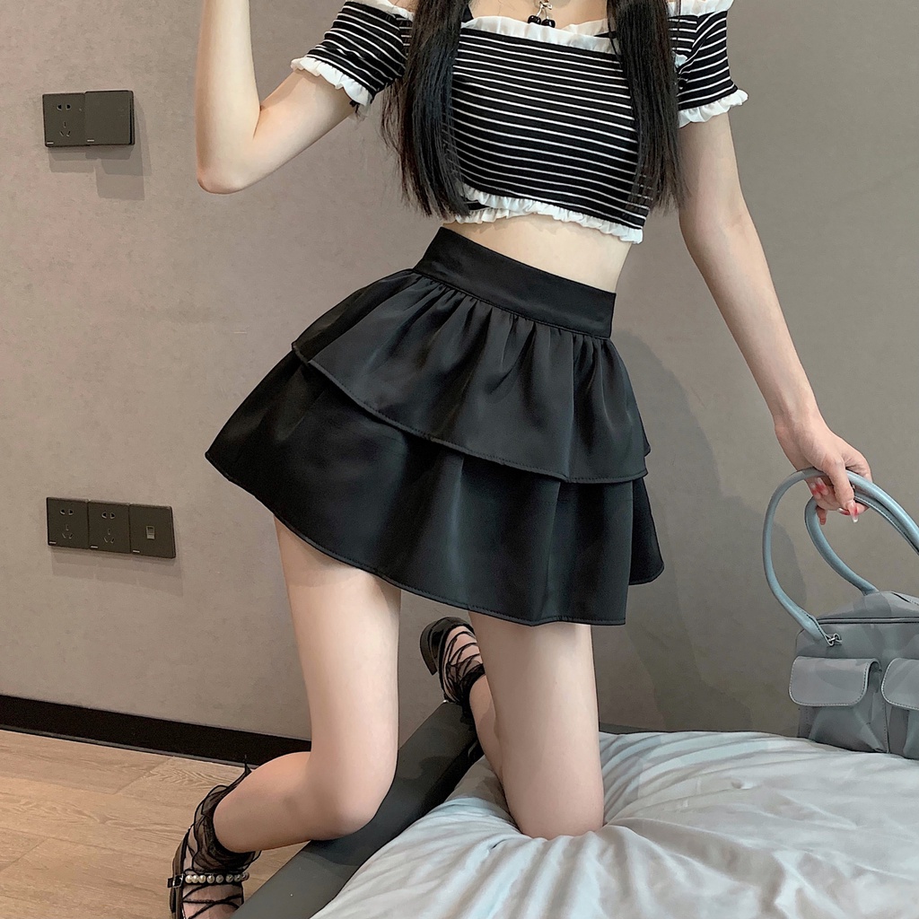 Chân Váy Xếp Ly Hai Tầng Siêu Hot cv22 Phân Phối Bởi YinGirl
