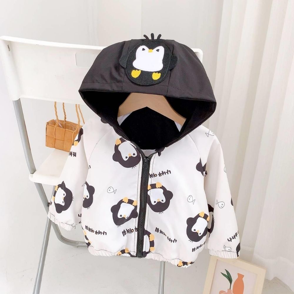 Áo khoác bé mẫu giáo in Gấu cao cấp bé gái bé trai mẫu 2023 - AKBGD1323