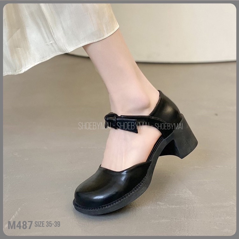 Giày búp bê nơ nữ M487 - 5 phân