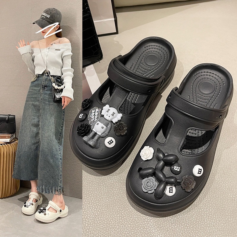 Dép Sandal nữ Tăng Chiều Cao 6cm 🎁 Tặng Kèm 🎁 full bộ stiker