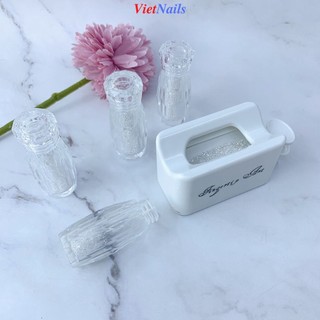 Combo đá rắc siêu sáng kèm khay rắc đá - đá rắc ánh clear, ánh ab