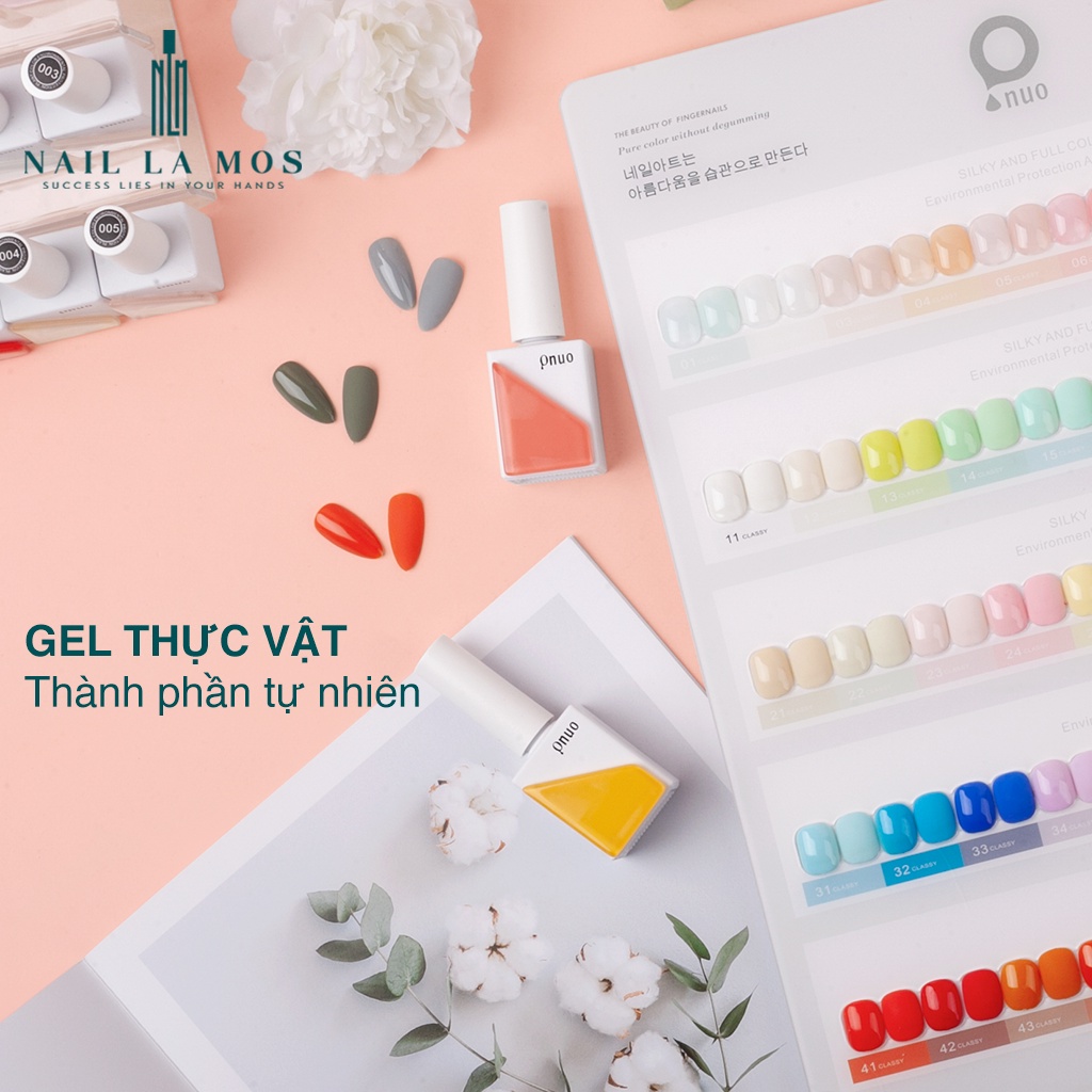 Set sơn gel Onuo chính hãng 50 màu nail - Bộ sơn móng tay Onuogel tone màu Hàn Quốc mix gel thạch (tặng kèm bảng màu)