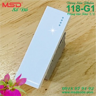 Hạt công tắc cở nhỏ size 1/3 - 1 chiều hoặc 2 chiều dòng 118g1