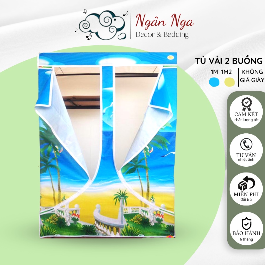 Tủ Quần Áo Lắp Ghép (Không Giá để dép) Thiên Nam Sơn, Đựng quần áo giá rẻ - Ngân Nga Shop