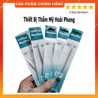 Que nặn mụn xịn, malika 2 đầu nhọn và tròn cây lấy mụn 2 chính hãng,