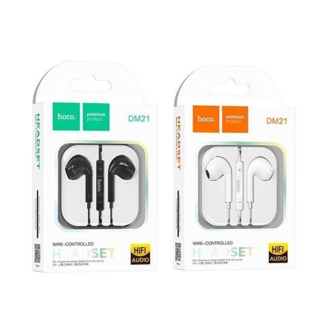 Tai nghe có dây Hoco DM21 jack 3.5mm tích hợp Micro đàm thoại dài 1.2M