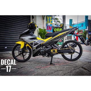 Tem exciter MX king150 cho xe vàng bạc tem nhám