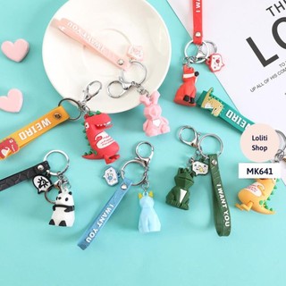 Móc khóa hình thú cao cấp móc cài balo chìa khóa thời trang LOLITI MK641