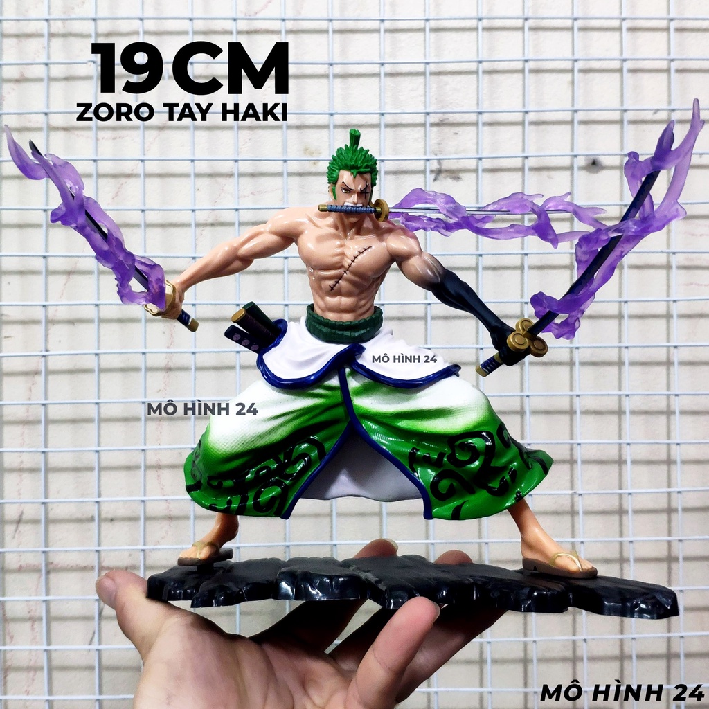 Mô hình nhân vật figure Zoro Wano tay bọc haki cầm thanh enma King of Artist the roronoa Zoro anime one piece zorro
