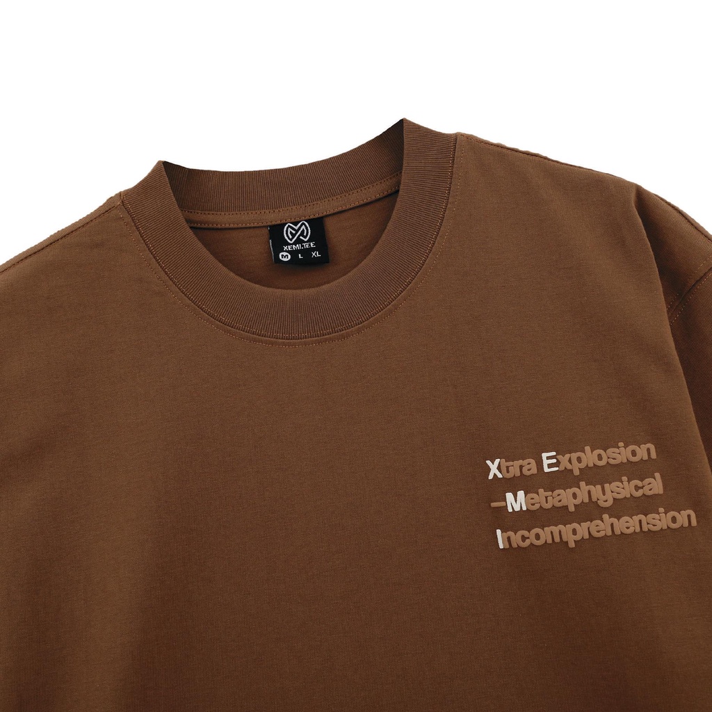 Áo thun local brand Xemi.tee form unisex dòng Signature Tee ver 2.0 giá rẻ màu nâu