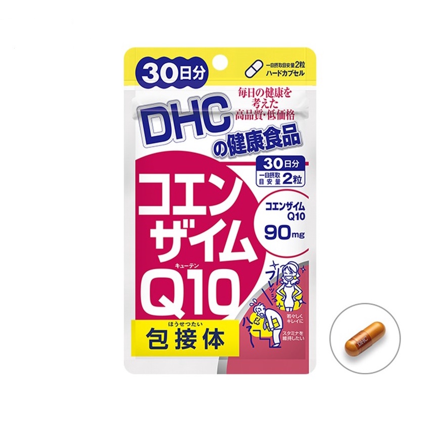 Viên uống DHC Coenzyme Q10 hỗ trợ giảm lão hóa da ngăn ngừa nếp nhăn 30 ngày