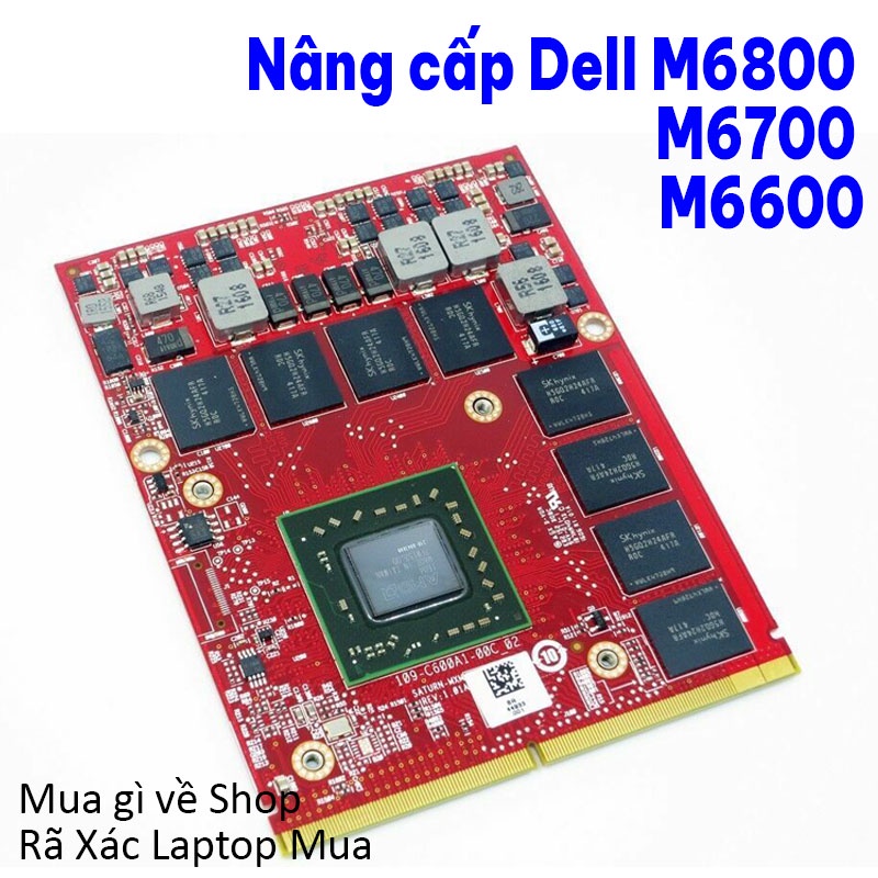 Card Màn Hinh Laptop FirePro M6100 Vga AMD 8950 Nâng Cấp Cho Laptop Dell M6600 M6700 M6800 M15x