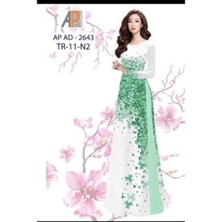 Vải áo dài cỏ ba lá