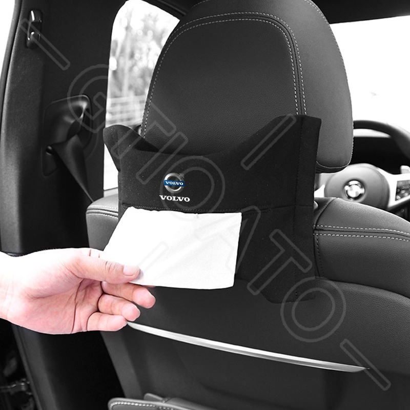 GTIOATO HộP ĐựNg GiấY ĂN Lưng Ghế Xe Hơi TúI Treo Đồ Sau Ghế Ô Tô Hộp Đựng Khăn Giấy Ô Tô HộP ĐựNg GiấY TrêN Xe Ô Tô TúI Treo Sau Ghế Ô Tô Phụ Kiện Xe Hơi Cho Volvo XC60 V90 S60 V60 S90 V50 V40 XC90 XC40