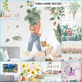 tranh dán tường trang trí decor phòng ngủ chill TUNG Home Decor THD23
