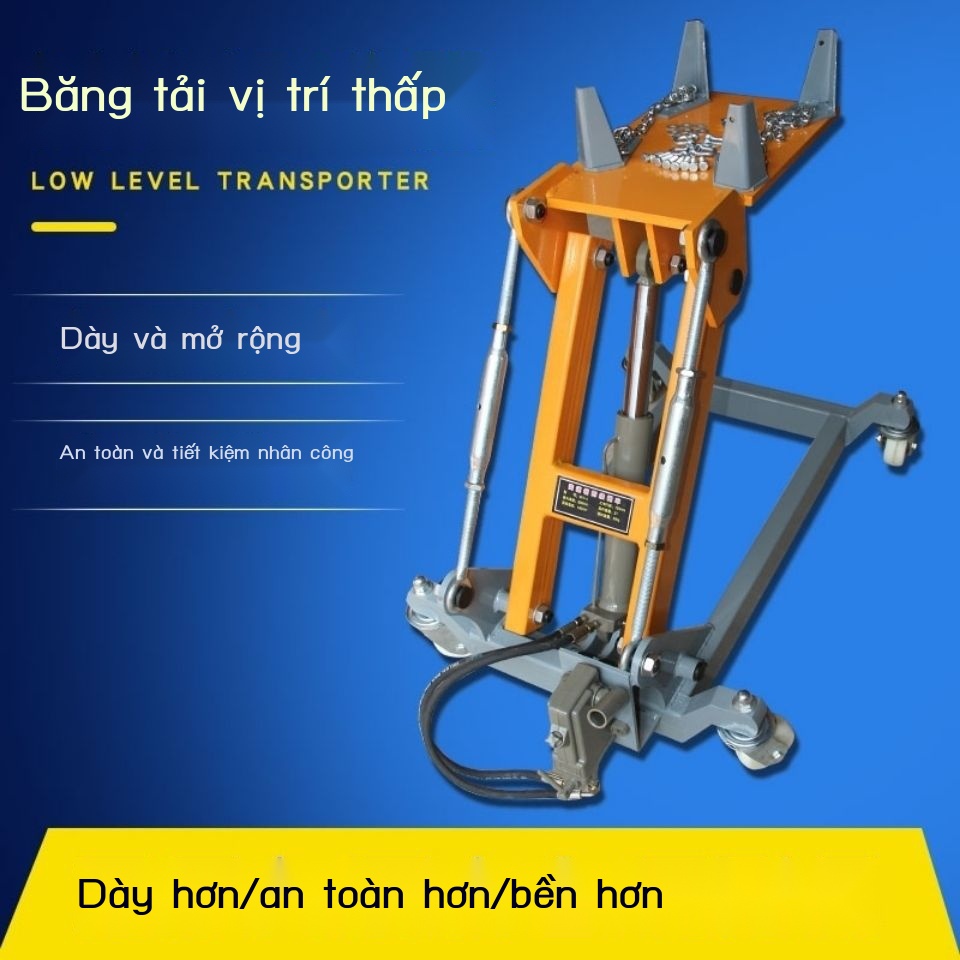 Giá đỡ hộp số khay nâng jack công cụ sửa chữa ô tô kéo trên cùng băng tải cấp thấp thủy lực